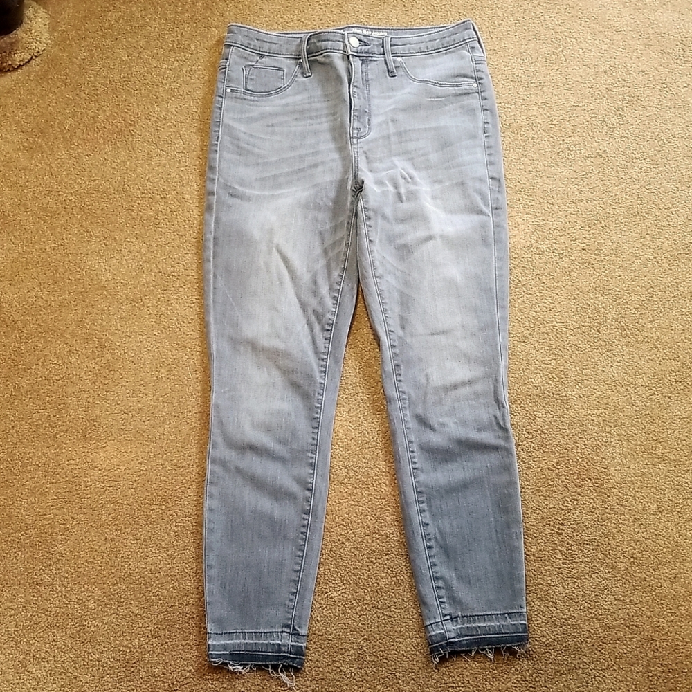 Grey, High Rise Jeggings